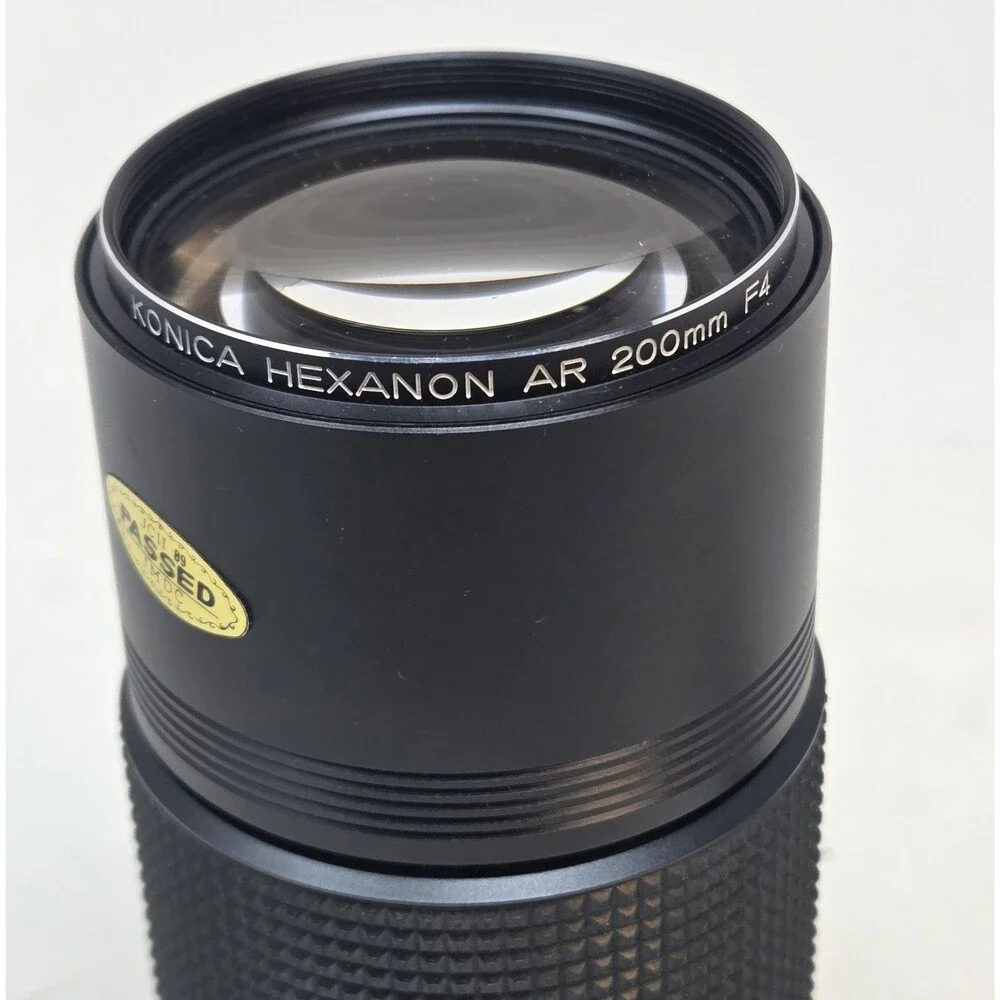 Konica Hexanon AR 200mm f/4 Telephoto lens